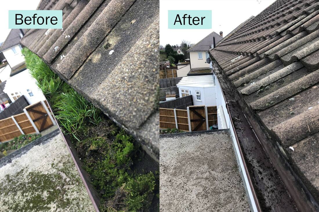 Professional gutter cleaning and replacement