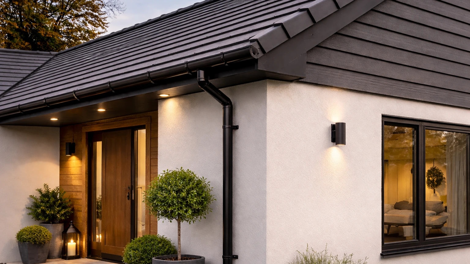 New guttering system installation